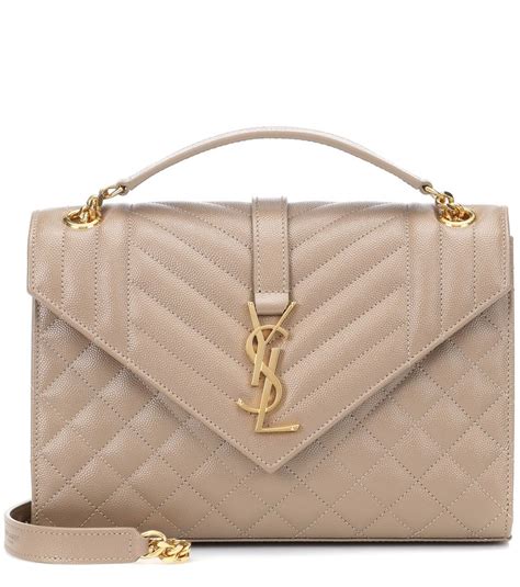 pochette ysl envelope|ysl shoulder bag beige.